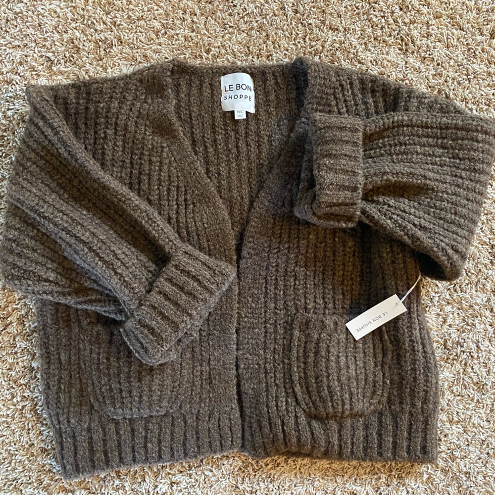 Le Bon Shoppe Alpaca Sweater Jacket NWT